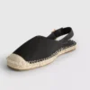 Espadrille-sandaler med spænde bagpå