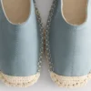 Espadrille-sandaler med spænde bagpå