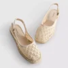 Espadrille-sandaler med spænde bagpå