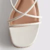 Espadriller med remme og kilehæl