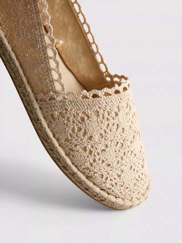 Espadriller med snørebånd