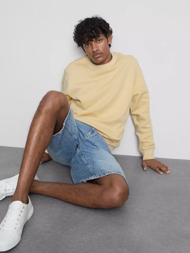 Essential sweatshirt med rund hals