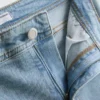 Flared jeans i bomuldsdenim med mellemhøj talje