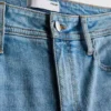 Flared jeans i bomuldsdenim med mellemhøj talje
