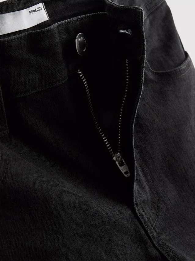 Flared jeans i bomuldsdenim med mellemhøj talje