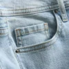 Flared jeans i bomuldsdenim med mellemhøj talje