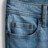 Flared jeans i bomuldsdenim med mellemhøj talje