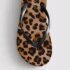 Flatform-klipklapper med leopardmønster