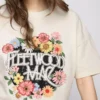 Fleetwood Mac afslappet bomulds-T-shirt med grafisk print
