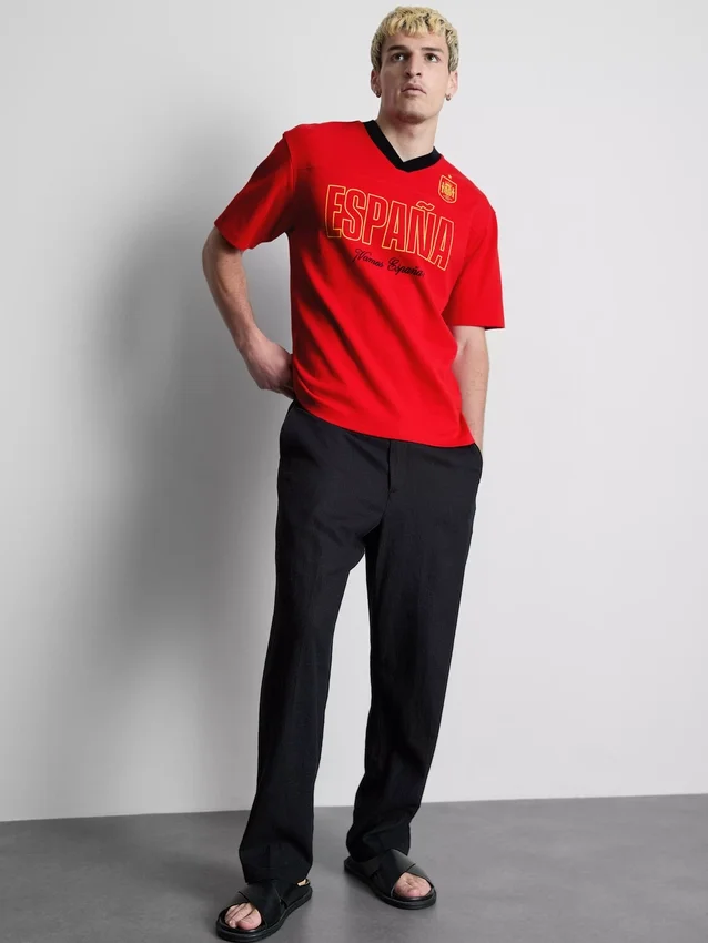 Fodbold-T-shirt med Spanien-motiv