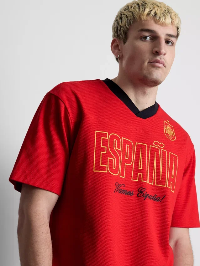 Fodbold-T-shirt med Spanien-motiv