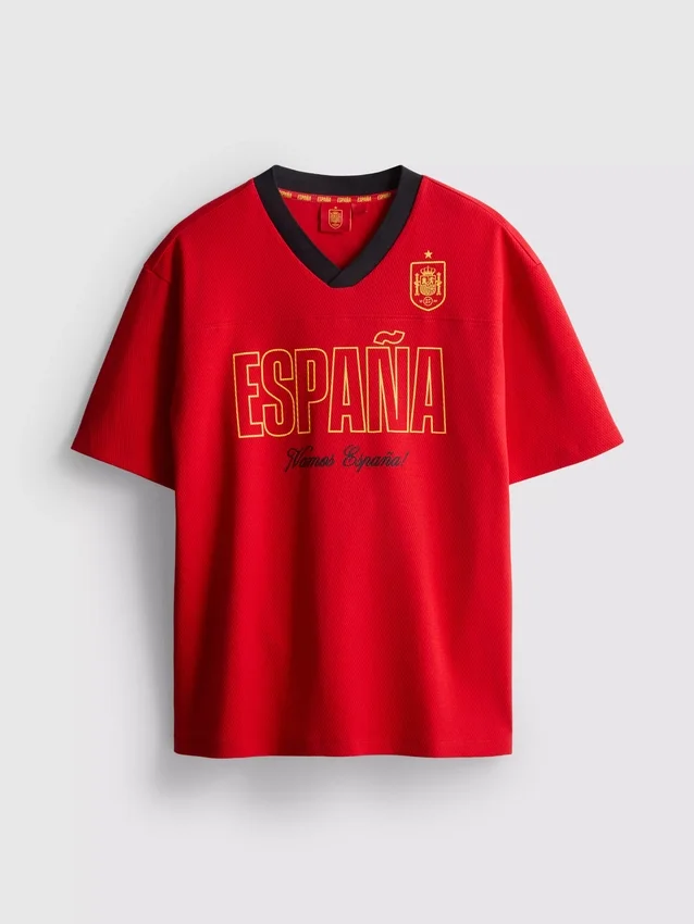 Fodbold-T-shirt med Spanien-motiv