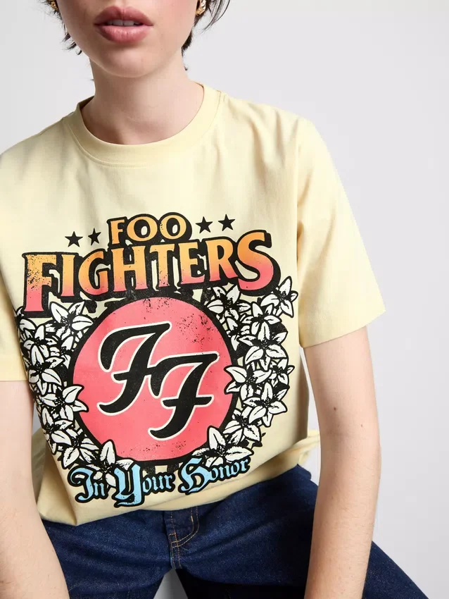 Foo Fighters-T-shirt med grafisk albummotiv
