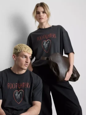 Foo Fighters-T-shirt med grafisk print