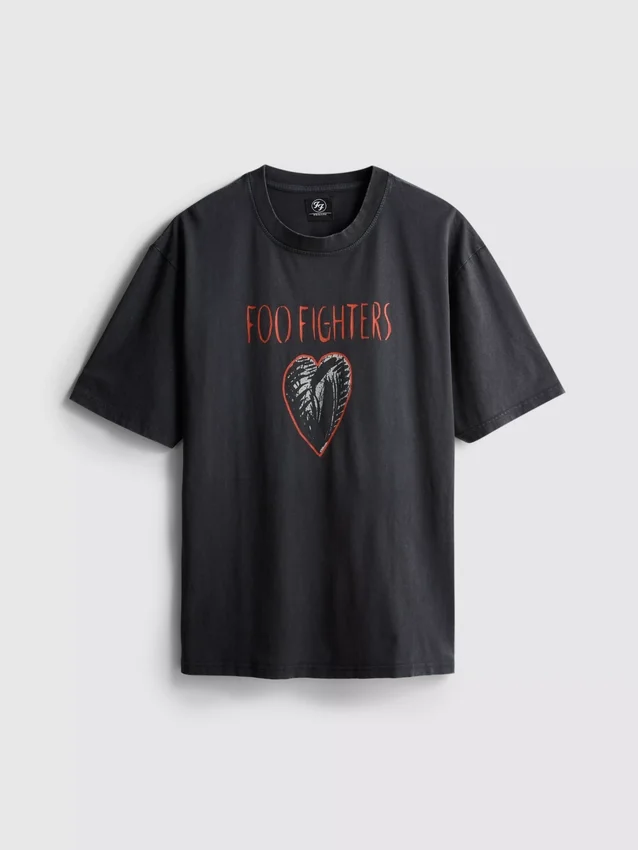 Foo Fighters-T-shirt med grafisk print