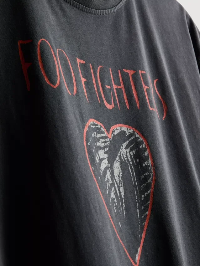 Foo Fighters-T-shirt med grafisk print