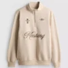 Ford Mustang sweatshirt med halv lynlås