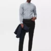 Formelle bukser i twill med slim fit