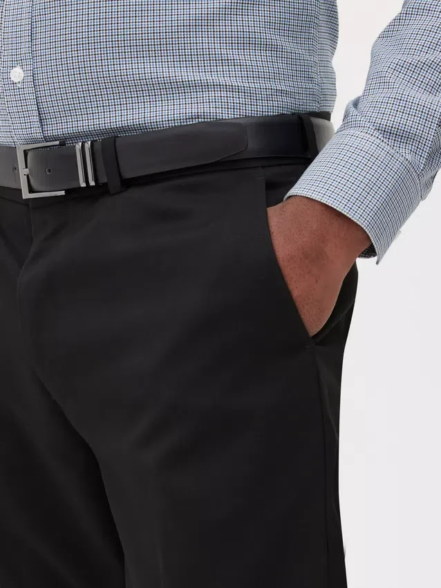 Formelle bukser i twill med slim fit