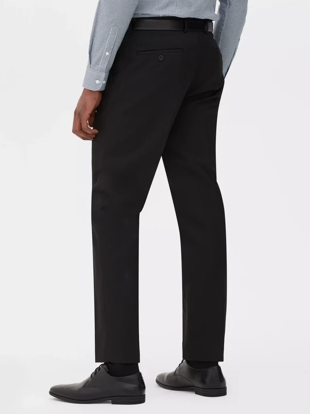 Formelle bukser i twill med slim fit