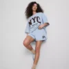 Fritidsshorts med højt bomuldsindhold i afslappet NYC-stil