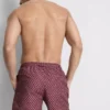 Geometriske badeshorts med snøre