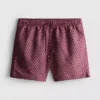 Geometriske badeshorts med snøre