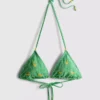 Gingham-banan-triangel-bikinitop