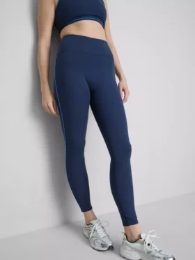 Glatte, støttende active leggings med rørformede detaljer