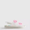 Glitter-jelly-slingback-sandaler med dobbelt spænde