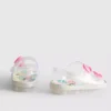 Glitter-jelly-slingback-sandaler med dobbelt spænde