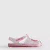 Glitter-sandaler i gennemsigtig gummi