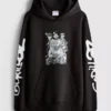 Gorillaz-hoodie med grafisk print