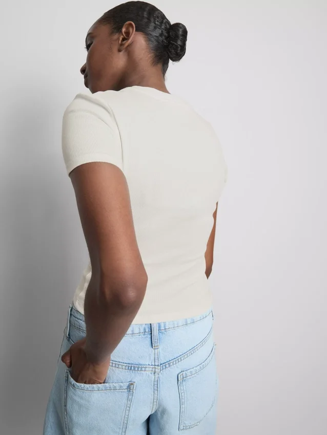 Grafisk Havana-baby-T-shirt med højt bomuldsindhold