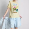 Grafisk T-shirt i bomuld