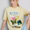 Grafisk T-shirt i bomuld
