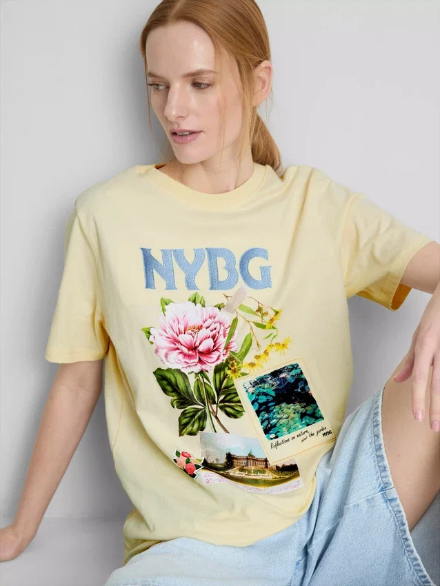 Grafisk T-shirt i bomuld