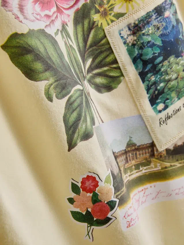 Grafisk T-shirt i bomuld