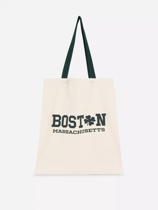 Grafisk totebag i bomuld