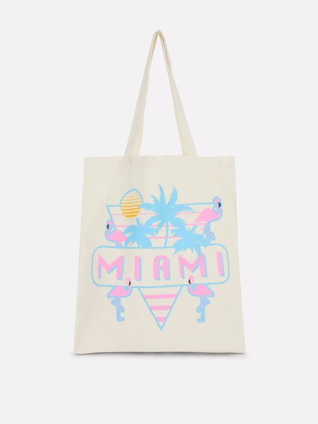 Grafisk totebag i bomuld