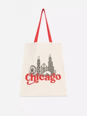 Grafisk totebag i bomuld