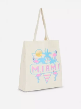 Grafisk totebag i bomuld