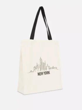 Grafisk totebag i bomuld