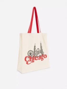 Grafisk totebag i bomuld