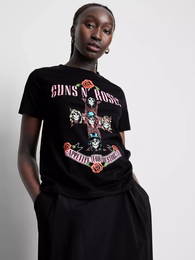 Guns N' Roses bomulds-T-shirt med album-motiv