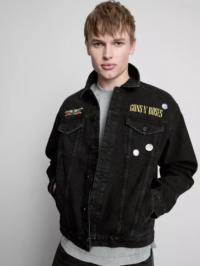 Guns N' Roses bomuldsdenimjakke
