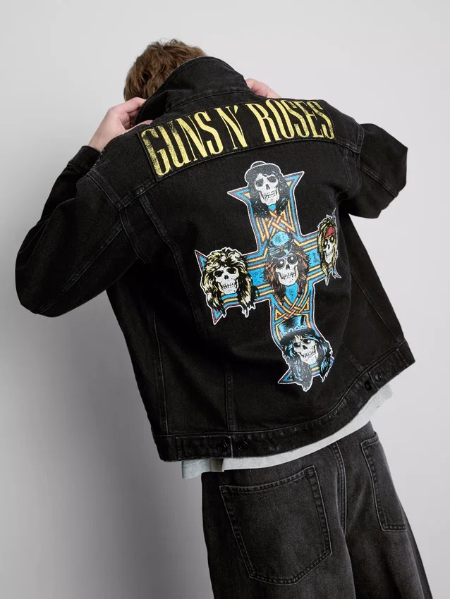 Guns N' Roses bomuldsdenimjakke