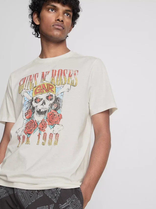 Guns N' Roses pyjamassæt med korte Shorts