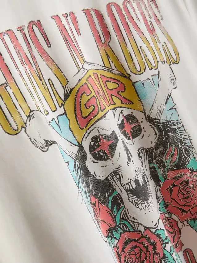 Guns N' Roses pyjamassæt med korte Shorts