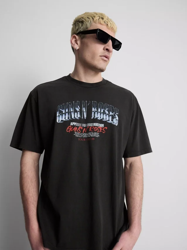 Guns N' Roses-T-shirt med grafisk motiv